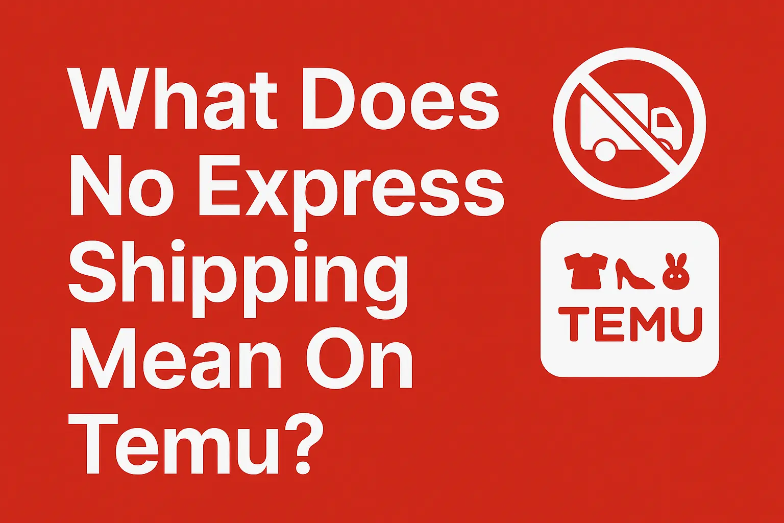 What Does No Express Shipping Mean On Temu? [Guide 2025]